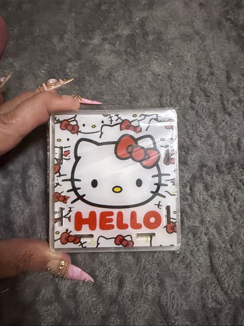 Hello Kitty Pen Holder - White with Red Accents